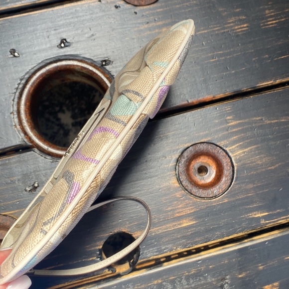 Coach Large Fabric & Leather Wristlet- Fits All Cell Phone Sizes! - Picture 10 of 11